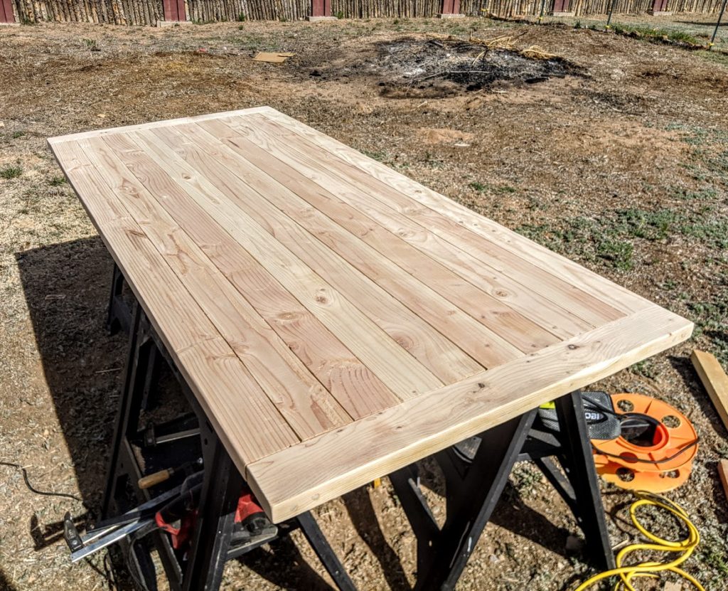 Rustic 2x4 Table Top - Sanded