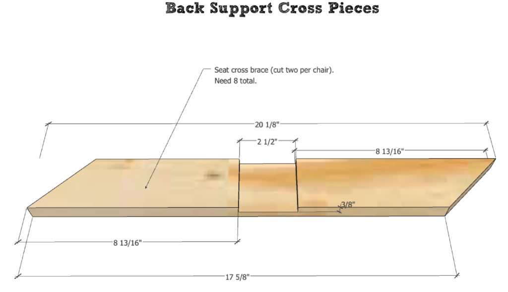 back support cross pieces
