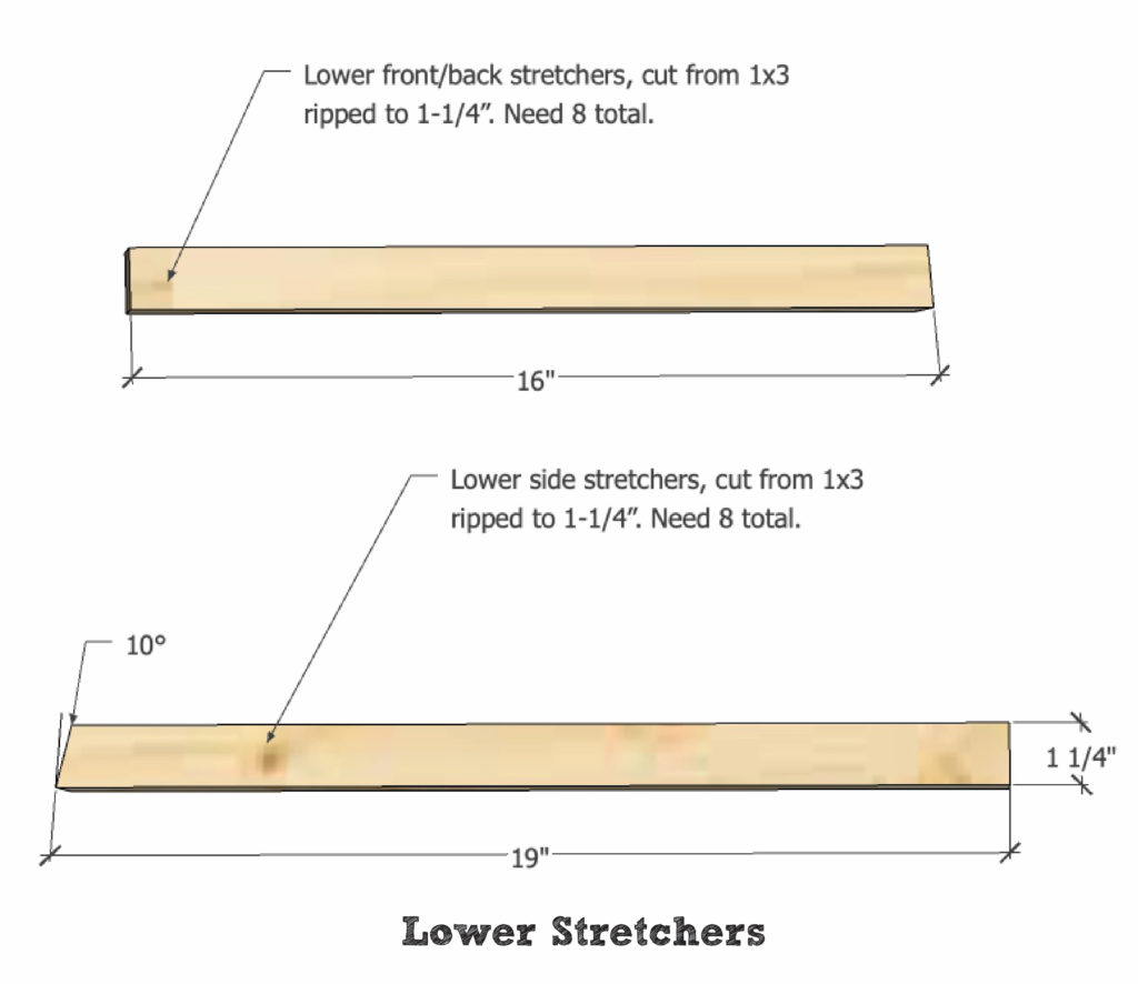 lower stretchers