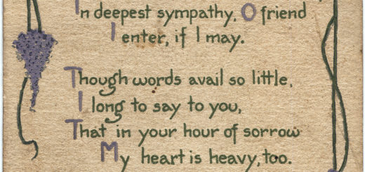 Sympathy Card 1916