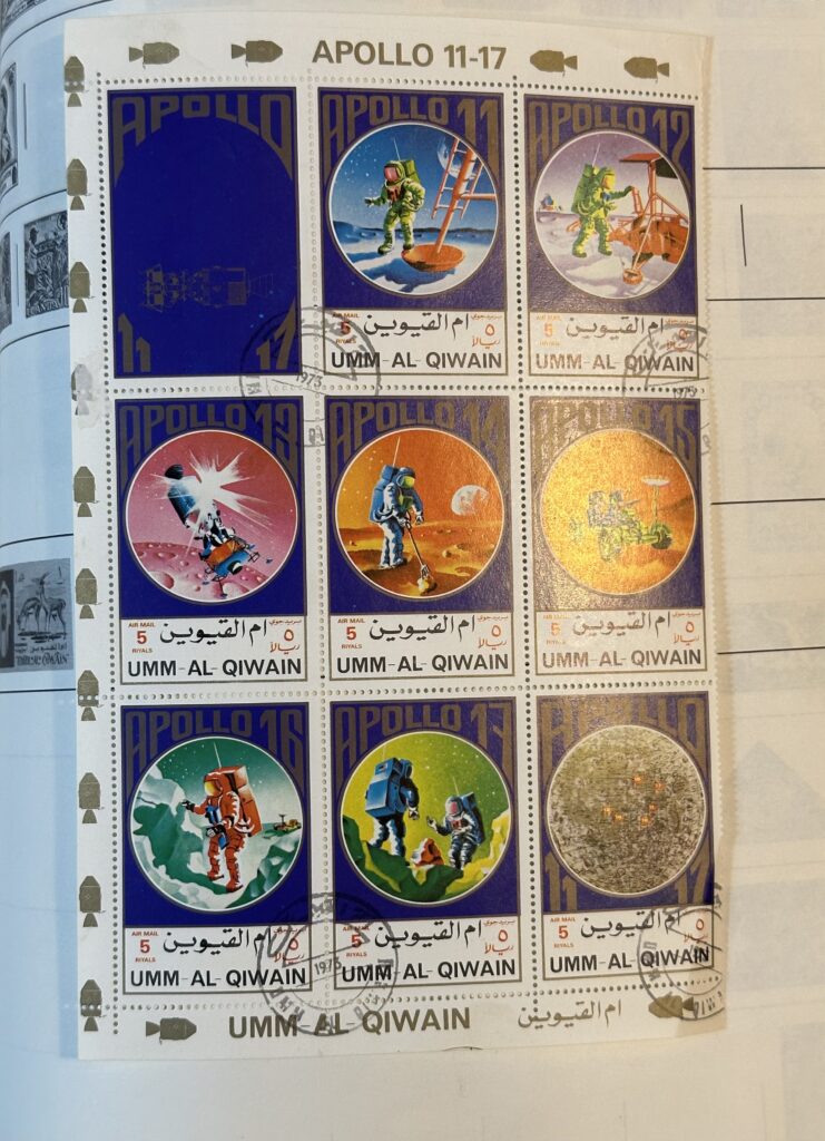 Apollo 11-17 stamp series from Umm Al-Qiwain